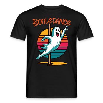 Funny Boolean Dance Saying Pole Dance Ghost - Men's T-Shirt - black - Front - AI Model Male 178 light (178cm)