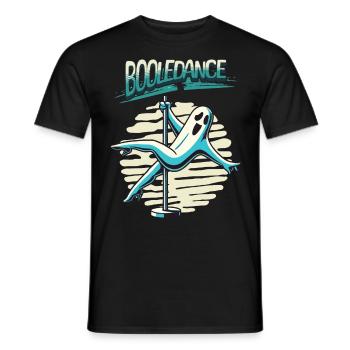 Lustiger Boole-dance Spruch Pole Dance Gespenst - Männer T-Shirt - Schwarz - Vorne - AI Model Male 178 light (178cm)