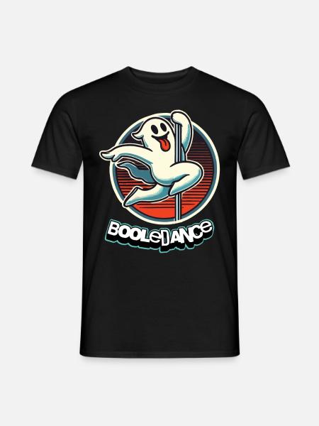 Divertente danza booleana che dice fantasma della pole dance - T-shirt uomo - nero