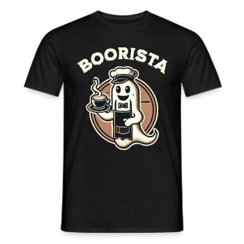 Drôle de café disant des fantômes effrayants - T-shirt homme - noir - Devant - AI Model Male 178 light (178cm)