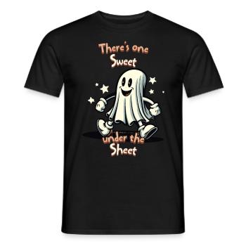 Lustiger Gespenster Spruch Retro Kostüm - Männer T-Shirt - Schwarz - Vorne - AI Model Male 178 light (178cm)