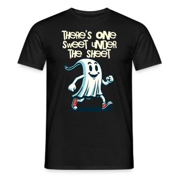 Last Minute Kostüm Unheimliches Halloween - Männer T-Shirt - Schwarz - Vorne - AI Model Male 178 light (178cm)