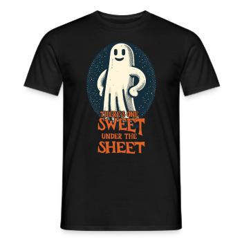 Last Minute Kostüm Unheimliches Halloween - Männer T-Shirt - Schwarz - Vorne - AI Model Male 178 light (178cm)