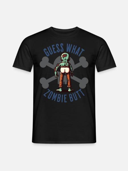 Halloween Raten Was Zombie Po Überraschung - Männer T-Shirt - Schwarz