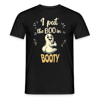 Gespenster Hintern I put the boo in booty - Männer T-Shirt - Schwarz - Vorne - AI Model Male 178 light (178cm)