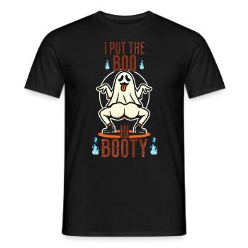 drôle fantôme design dire avec humour et - T-shirt homme - noir - Devant - AI Model Male 178 light (178cm)