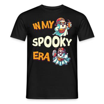 Dans mon époque effrayante : les fantômes d’Halloween - T-shirt homme - noir - Devant - AI Model Male 178 light (178cm)