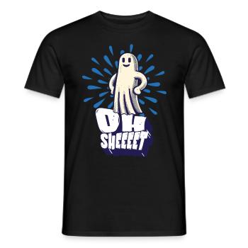Halloween Spaß Oh Sheet Gespenst Lustig - Männer T-Shirt - Schwarz - Vorne - AI Model Male 178 light (178cm)