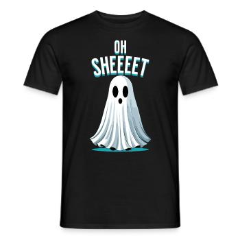 Halloween Oh Sheet Gespenst Lustig - Männer T-Shirt - Schwarz - Vorne - AI Model Male 178 light (178cm)