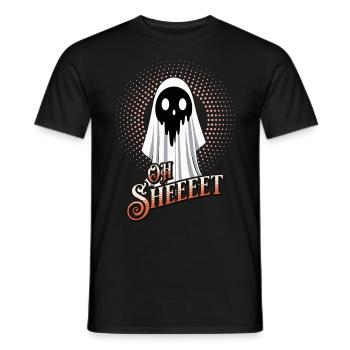 Halloween Oh Sheet Gespenst Lustig Geist - Männer T-Shirt - Schwarz - Vorne - AI Model Male 178 light (178cm)