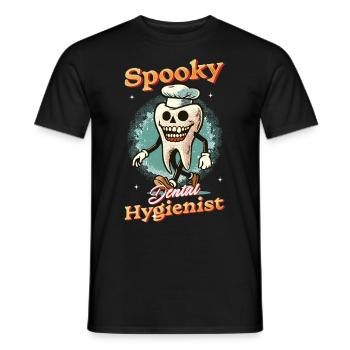Spooky Zahnhygieniker Halloween Spaß - Männer T-Shirt - Schwarz - Vorne - AI Model Male 178 light (178cm)