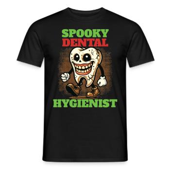 Spooky Dental Hygienist Halloween Abenteuer - Männer T-Shirt - Schwarz - Vorne - AI Model Male 178 light (178cm)