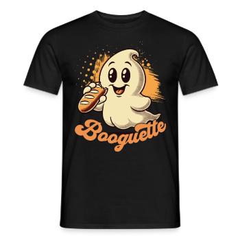 Ghost Baguette Lover Booguette - T-shirt homme - noir - Devant - AI Model Male 178 light (178cm)