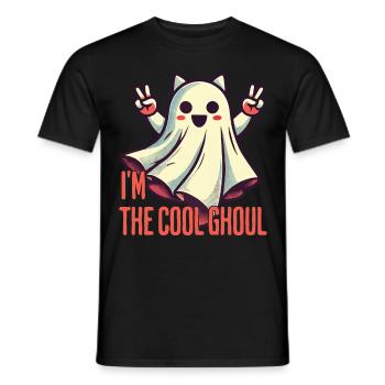 I'm The Cool Ghost Halloween Fun - Men's T-Shirt - black - Front - AI Model Male 178 light (178cm)
