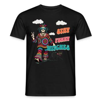 Halloween Kostüm Hexenliebhaber Design - Männer T-Shirt - Schwarz - Vorne - AI Model Male 178 light (178cm)