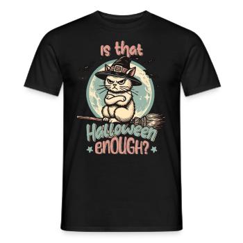 Is Halloween enough for you? - Men's T-Shirt - black - Front - AI Model Male 178 light (178cm)