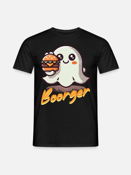 Ghost Boorger Connoisseur Hamburger - Men's T-Shirt - black