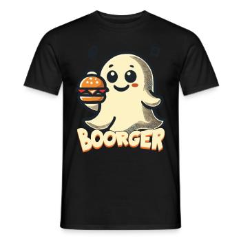 luGespenst Boorger pour les fans de Hambourg - T-shirt homme - noir - Devant - AI Model Male 178 light (178cm)