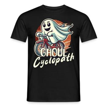 Cyclisme Ghost Ghoul Cyclopathe - T-shirt homme - noir - Devant - AI Model Male 178 light (178cm)