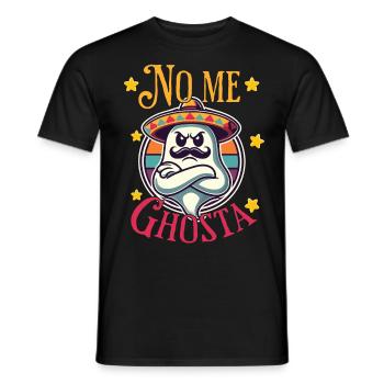Mexican Ghost No Me Ghosta Funny - Men's T-Shirt - black - Front - AI Model Male 178 light (178cm)