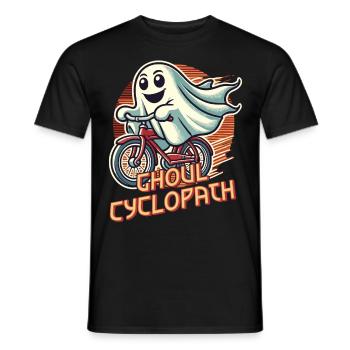 Ghoul Cyclopath Ghost Cycling - Men's T-Shirt - black - Front - AI Model Male 178 light (178cm)