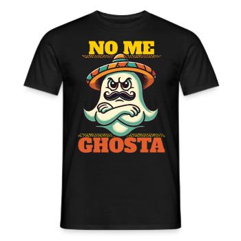 unMexican Ghost Drôle de jeu de mots - T-shirt homme - noir - Devant - AI Model Male 178 light (178cm)