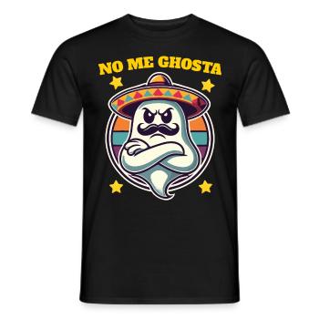 Fantôme mexicain Drôle de jeu de mots - T-shirt homme - noir - Devant - AI Model Male 178 light (178cm)