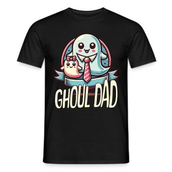 Ghoul Dad Drôle Halloween Design - T-shirt homme - noir - Devant - AI Model Male 178 light (178cm)