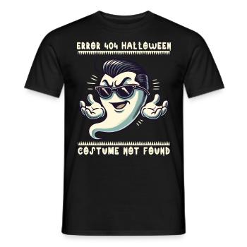 Lustig Error 404 Halloween Kostüm Nicht Gefunden - Männer T-Shirt - Schwarz - Vorne - AI Model Male 178 light (178cm)