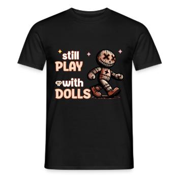 Voodoo Puppe Gruseliges Party Design - Männer T-Shirt - Schwarz - Vorne - AI Model Male 178 light (178cm)