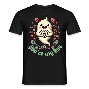 Du Bist Mein Boo Geister-Liebe - Männer T-Shirt - Schwarz - Vorne - AI Model Male 178 light (178cm)