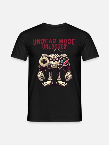 Zombie Gaming Controller: Undead Mode - Men's T-Shirt - black