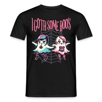 Halloween Goth Girl I Goth Some Boo's - Men's T-Shirt - black - Front - AI Model Male 178 light (178cm)