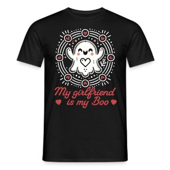 Ma copine est mon âme boo amour - T-shirt homme - noir - Devant - AI Model Male 178 light (178cm)