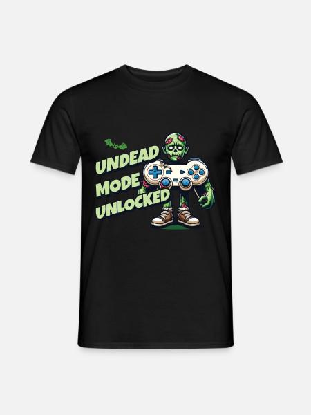 Zombie Gaming Controller: Undead Mode - Men's T-Shirt - black