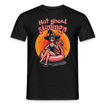 Hot Ghoul Summer Hexenstrand Abenteuer - Männer T-Shirt - Schwarz - Vorne - AI Model Male 178 light (178cm)