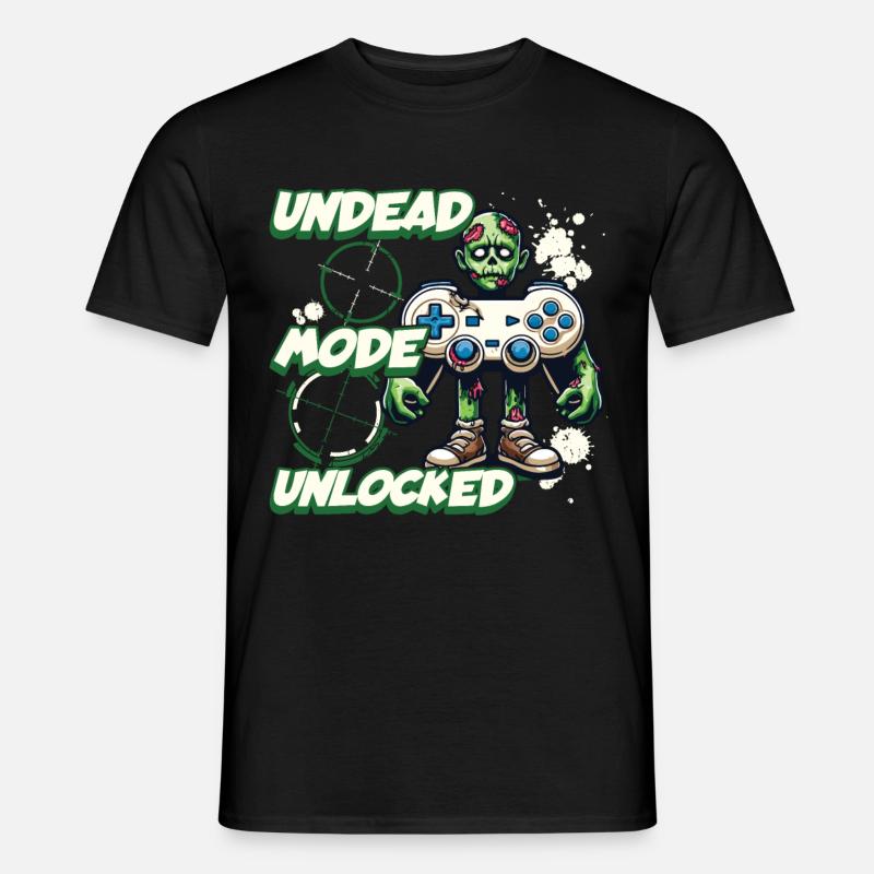 Zombie Gaming Controller: Undead Mode - Men's T-Shirt - black