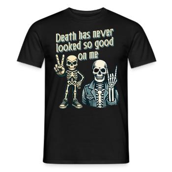 Death has never looked so good on me - Men's T-Shirt - black - Front - AI Model Male 178 light (178cm)