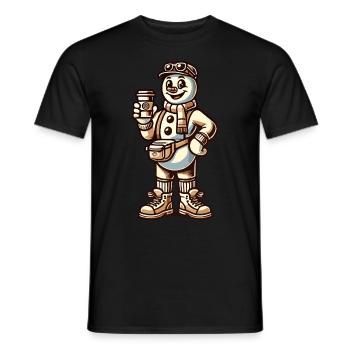 Funny Snobs Christmas Sarcasm - Men's T-Shirt - black - Front - AI Model Male 178 light (178cm)