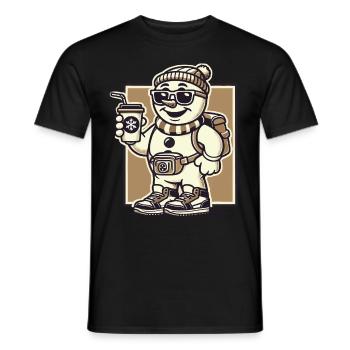 Funny Snobs Christmas Sarcasm - Men's T-Shirt - black - Front - AI Model Male 178 light (178cm)