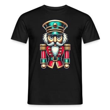 Weihnachtlicher Nussknacker Stilvoll Klassisch - Männer T-Shirt - Schwarz - Vorne - AI Model Male 178 light (178cm)