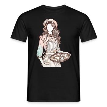Liebevoller Bäckerin Charm - Männer T-Shirt - Schwarz - Vorne - AI Model Male 178 light (178cm)