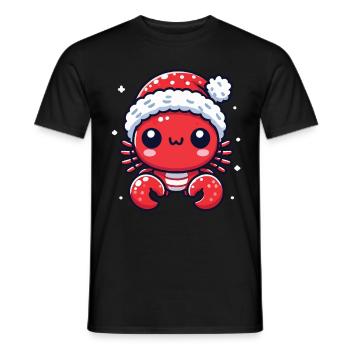Douce joie de crabe de Noël - T-shirt homme - noir - Devant - AI Model Male 178 light (178cm)