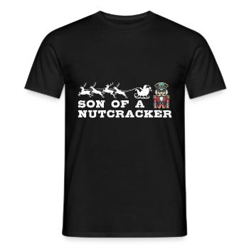 Christmas Nutcracker Fun - Men's T-Shirt - black - Front - AI Model Male 178 light (178cm)