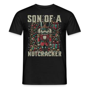 Frecher Nussknacker Weihnachten Humor - Männer T-Shirt - Schwarz - Vorne - AI Model Male 178 light (178cm)