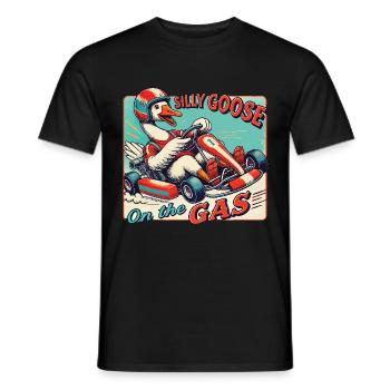 Aventure drôle et stupide de karting Go-Kart sur gaz - T-shirt homme - noir - Devant - AI Model Male 178 light (178cm)