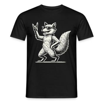 Musique Rock Heavy Metal Festival Fuchs - T-shirt homme - noir - Devant - AI Model Male 178 light (178cm)