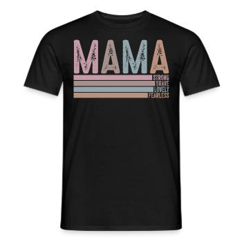 Mom - Men's T-Shirt - black - Front - AI Model Male 178 light (178cm)