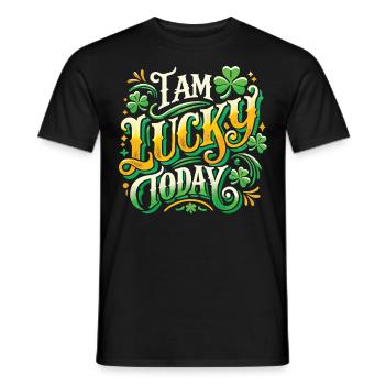 Je suis heureux aujourd’hui de la Saint-Patrick - T-shirt homme - noir - Devant - AI Model Male 178 light (178cm)