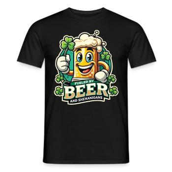 St. Patricks Day Lustiger Bier Humor - Männer T-Shirt - Schwarz - Vorne - AI Model Male 178 light (178cm)